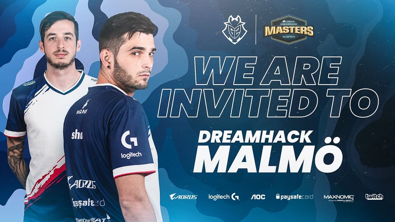 G2 將會參加DreamHack Master Malmö 2019