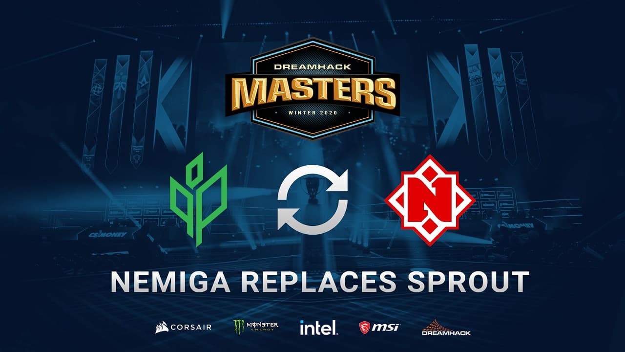 Sprout 退出DreamHack Masters Winter 2020 Nemiga出戰