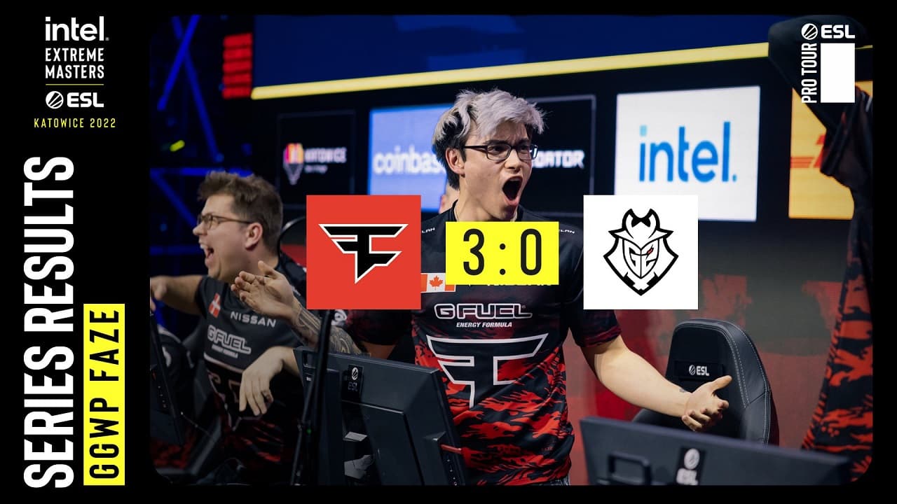 FaZe力挫G2勝出IEM Katowice 2022