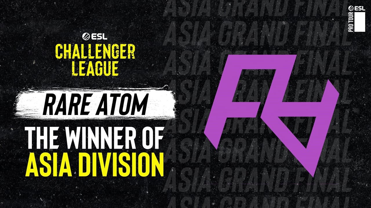 Rare Atom達成ESL Challenger亞太聯賽兩連霸