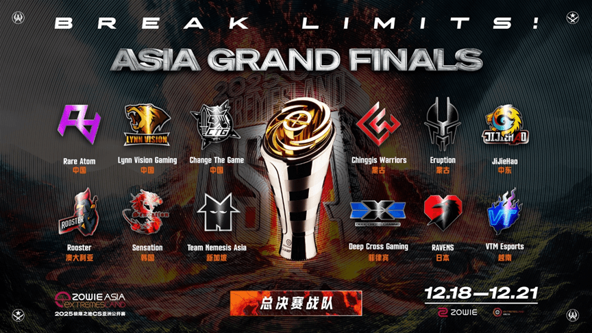 十二支亞太戰隊蓄勢待發！ 2025極限之地總決賽即將開戰
